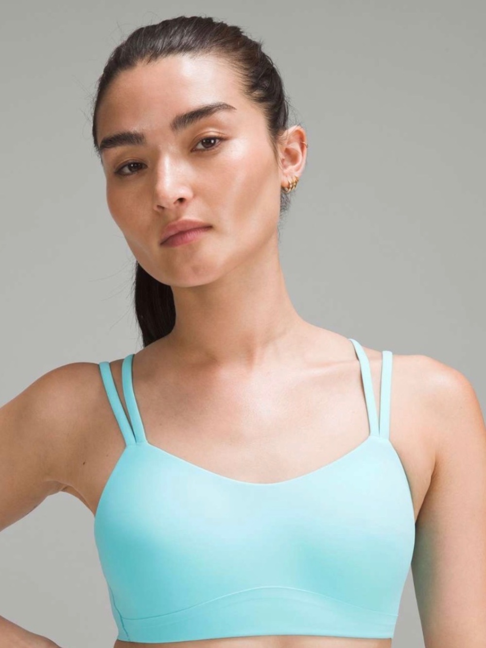 Lululemon Like A Cloud Bra B/C Cyan Blue Size 10